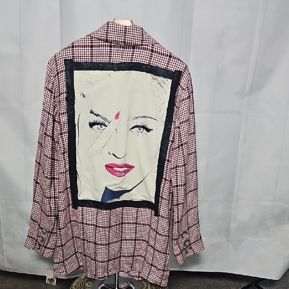 OOAK FREEPEOPLE MADONNA HOUNDSTOOTH BLAZER❤️ - Picture 3 of 8